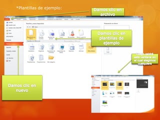 *Plantillas de ejemplo:
 