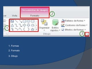 2. Formato
1. Formas
3. Dibujo
 