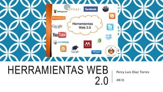 HERRAMIENTAS WEB
2.0
Percy Luis Díaz Torres
4R10
 