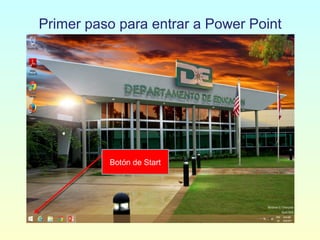 Botón de Start
Primer paso para entrar a Power Point
 
