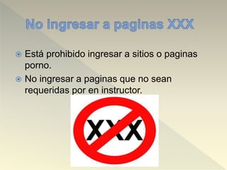 Normas de Seguridad en la sala de computo | PPT