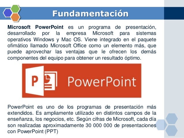 hojas de presentaciones powerpoint