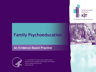 Family Psychoeducation
An Evidence-Based Practice
 