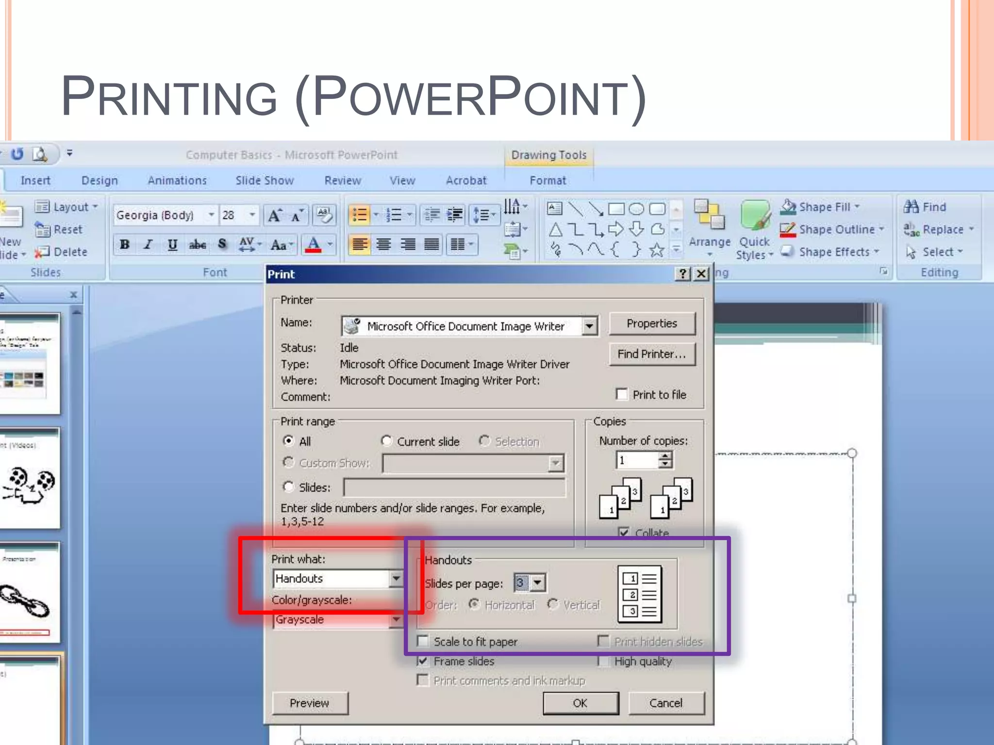 PRINTING (POWERPOINT)
 
