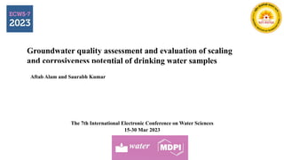Ground Water Quality Management Powerpoint Pptx