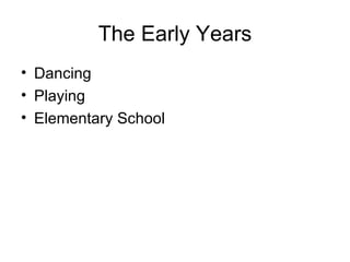 The Early Years Dancing Playing Elementary School 