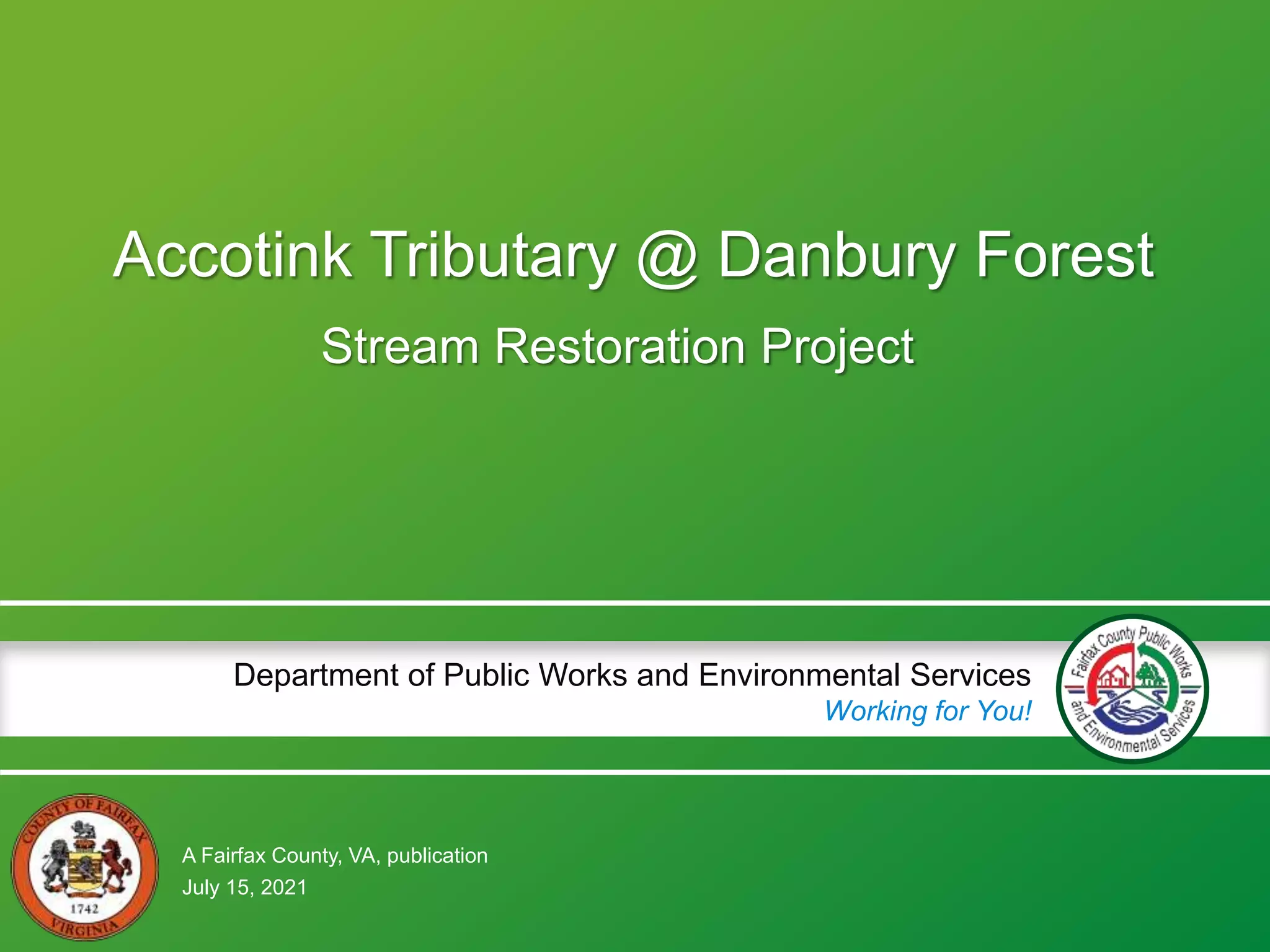 Accotink Tributary at Danbury Forest | PPT