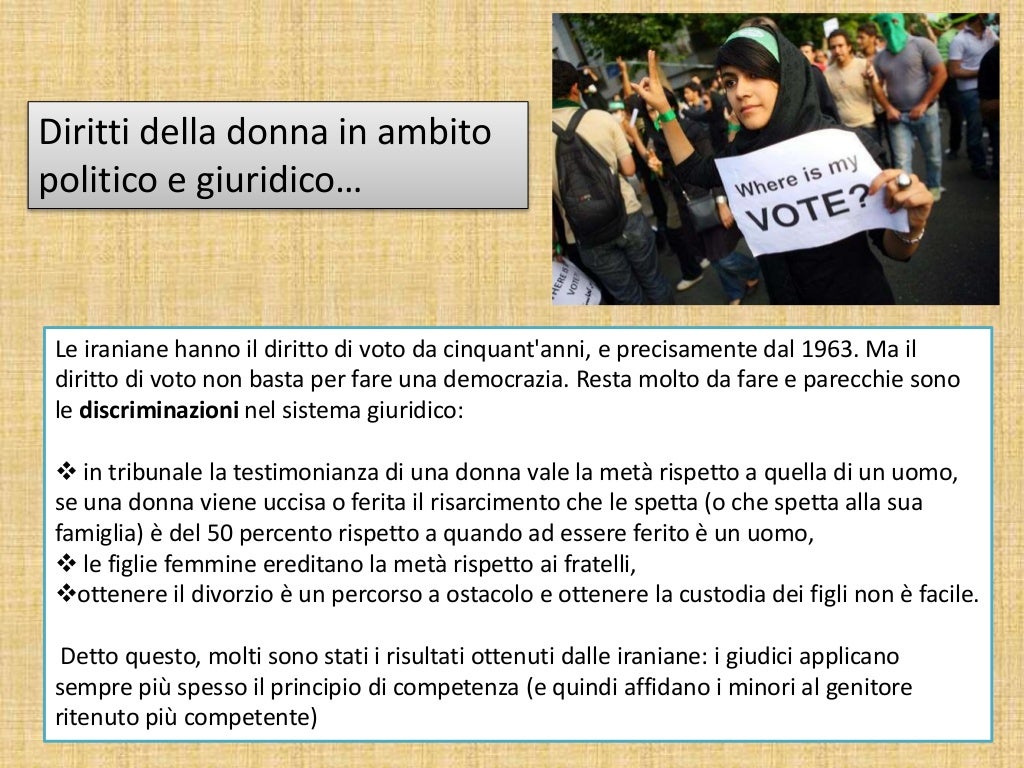Condizione e diritti della donna in iran Condizione e diritti della donna in iran