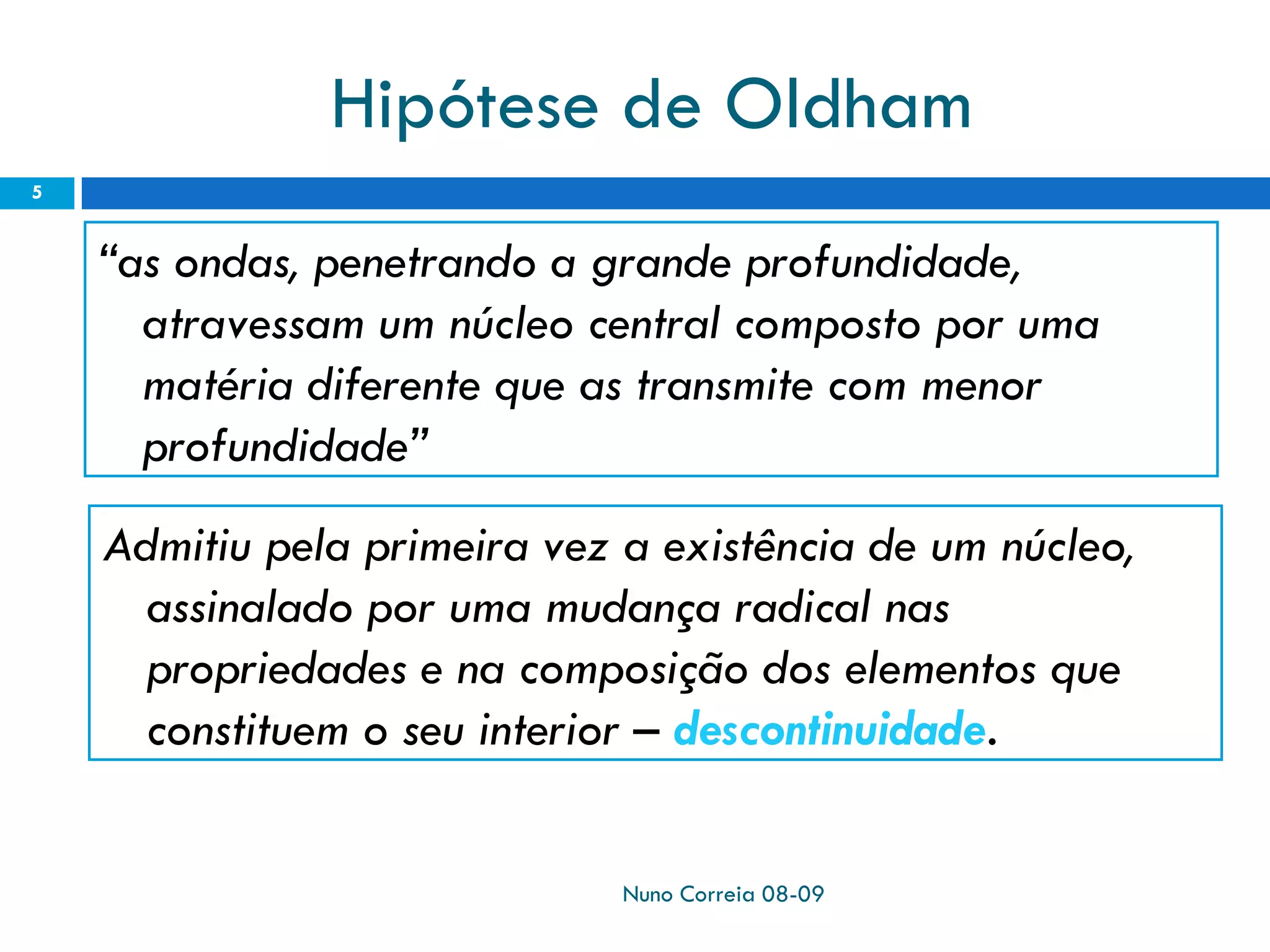 Powerpoint   Contributos Para O Conhecimento Da Estrutura Da Terra