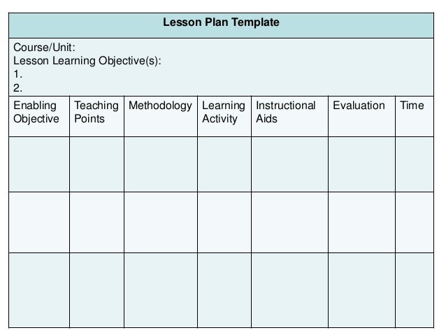 curriculum template