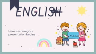 Here is where your
presentation begins
ENGLISH
ENGLISH
 
