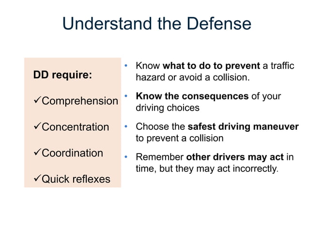 Introduction to the defensive driving course (DDC) | PPTX | Sleep ...