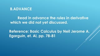 Comprehensive Guide to Basic Differentiation Rules in Calculus | PPTX