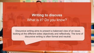 Discursive Text Powerpoint Examples PowerPoint - How to Write, Discursive.pptx