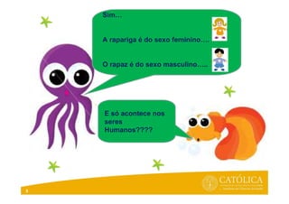 5
E só acontece nos
seres
Humanos????
Sim…
A rapariga é do sexo feminino….
O rapaz é do sexo masculino…..
 