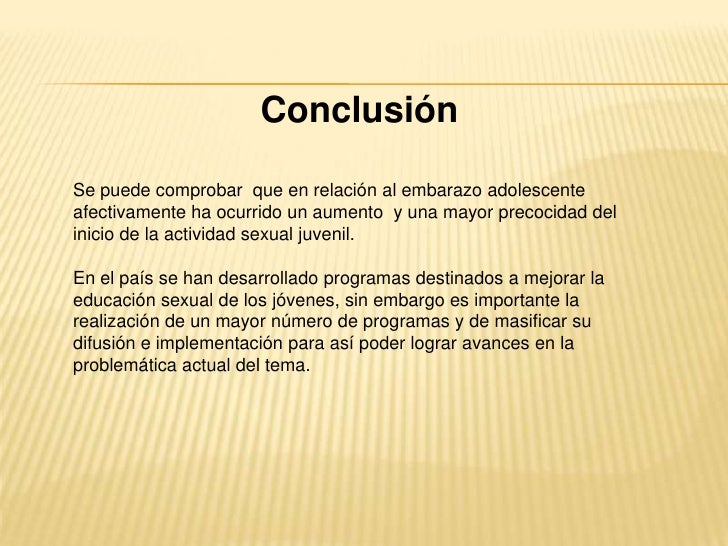Power Point Embarazo Adolescente