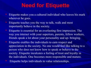 Powerpoint etiquette | PPT