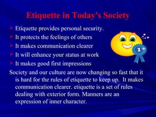 Powerpoint etiquette | PPT