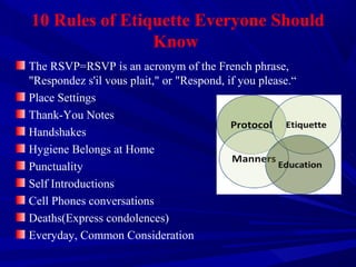 Powerpoint etiquette | PPT