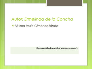 Autor: Ermelinda de la Concha
 Fátima

Rosio Giménez Zárate

http://ermelindaconcha.wordpress.com/...
 

 