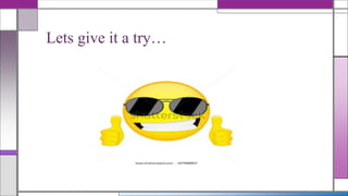 Lets give it a try…
 