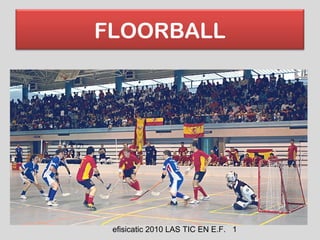 efisicatic 2010 LAS TIC EN E.F. 1
FLOORBALL
 