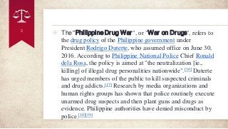 research paper about war on drugs in the philippines pdf
