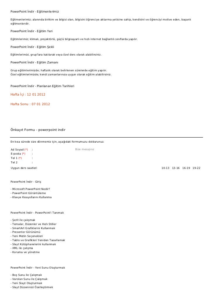 powerpoint indir