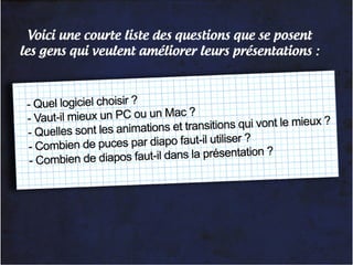 Pourquoi les PowerPoint sont lamentables