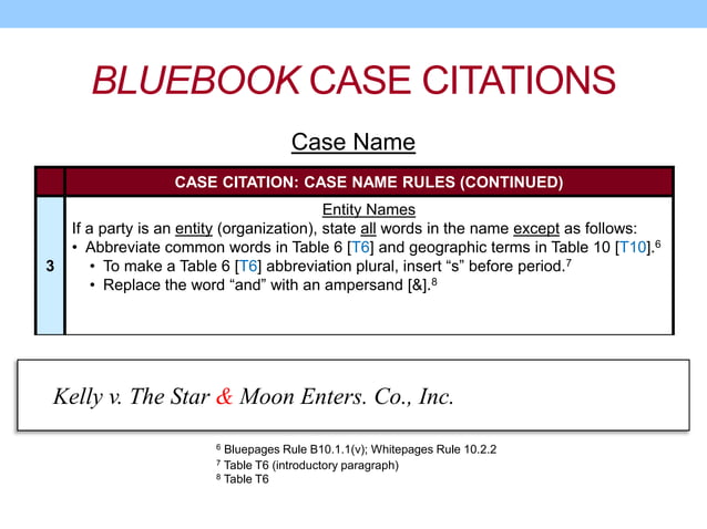 PowerPoint - Legal Citation Form 1 - Case Law.pptx