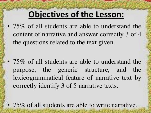 Narrative text Narrative text