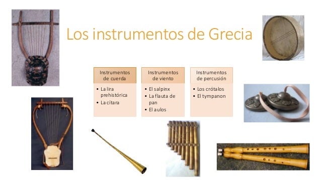 Resultado de imagen de instrumentos griegos