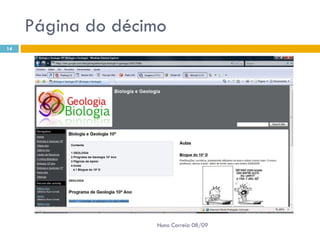 Página do décimo  Nuno Correia 08/09 
