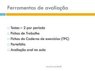 Powerpoint Nr. 1   ApresentaçãO. CritéRios De AvaliaçãO