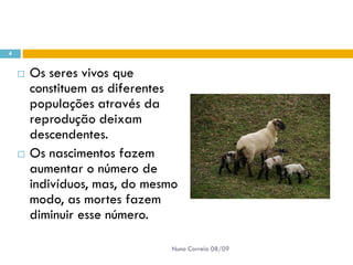 Crescimento das Populações