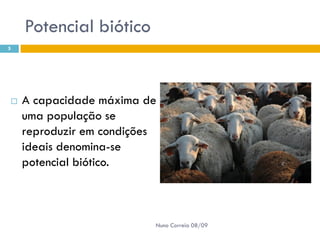 Crescimento das Populações