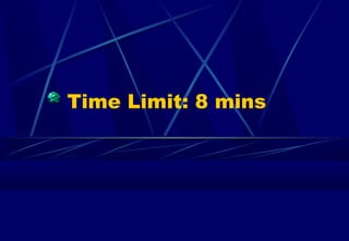 Time Limit: 8 mins
 