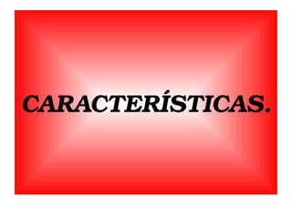 CARACTERÍSTICAS.

 
