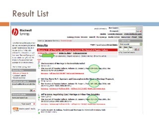 Result List 