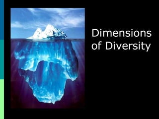 Dimensions of Diversity