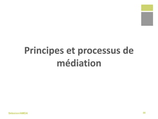 Sélexion/AMDA
Principes et processus de
médiation
30
 