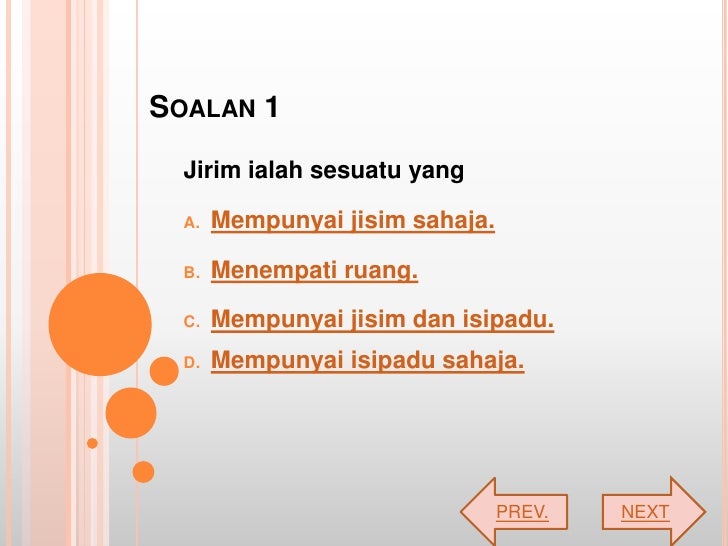 Soalan Sains Tingkatan 1 Dalam Bahasa Melayu - Persoalan s