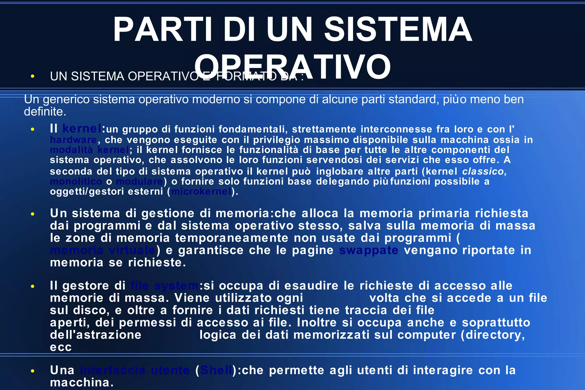 Power point sistemi operativi , luca marcella 3° e | ODP