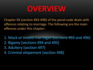 offences relating to marriage under ipc