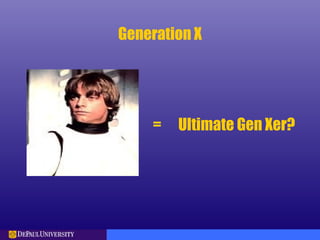 Generation X
= Ultimate Gen Xer?
 