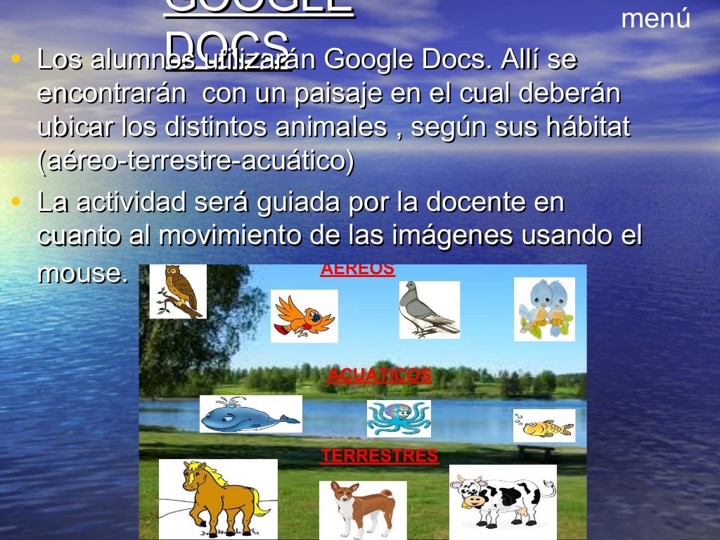 Los animales y sus habitats