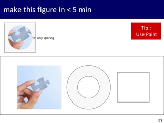 82
make this figure in < 5 min
Tip :
Use Paint
any spacing
 