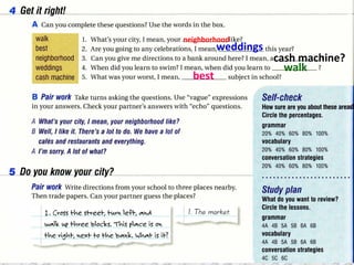 neighborhood
weddings
cash machine?
walk
best
 