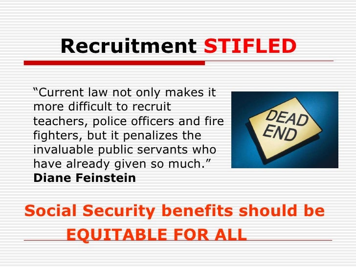 Social Security Fairness and the GPO/WEP