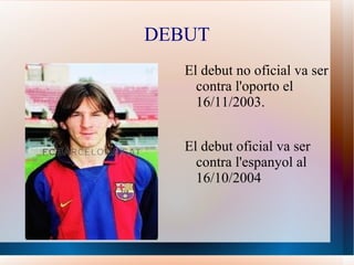 INICIS Va començar a jugar a Argentina amb cinc anys i als 12 va fitxar per les categories inferiors del Barça. 